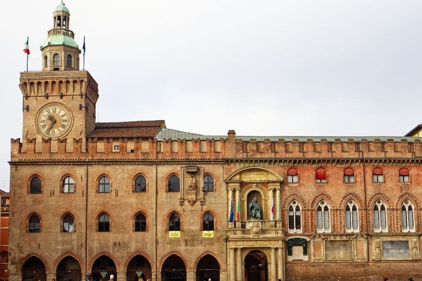 Things to Do in Bologna, Palazzo d’Accursio historic city hall building in Bologna