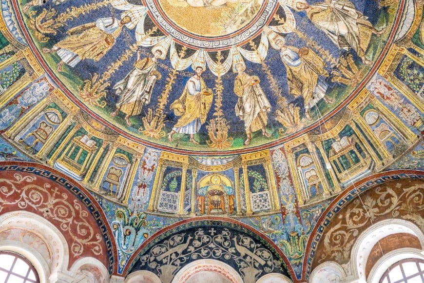 Things to Do in Bologna, Ravenna Byzantine mosaics inside historic church