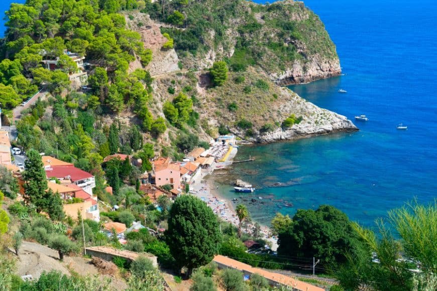 Southern Italy Travel Guide, Taormina Beach in Sicily