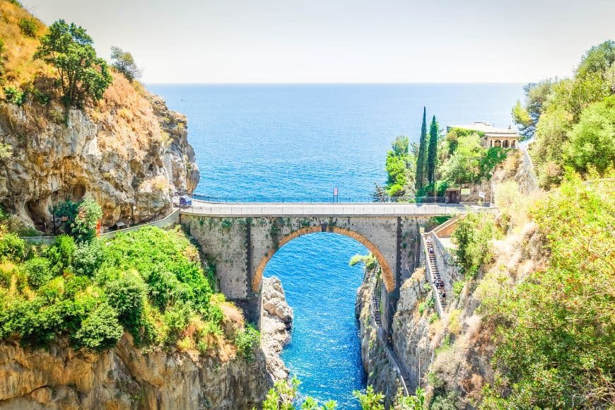Positano vs Amalfi, Amalfi Coast Scenic Road With Coastal Views And Cliffs