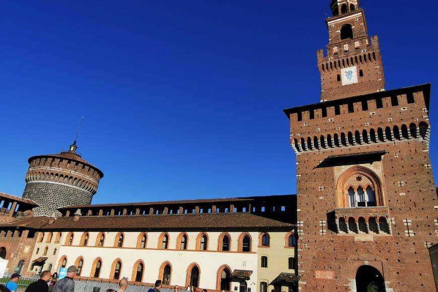 How Many Days in Milan, Castello Sforzesco castle in Milan