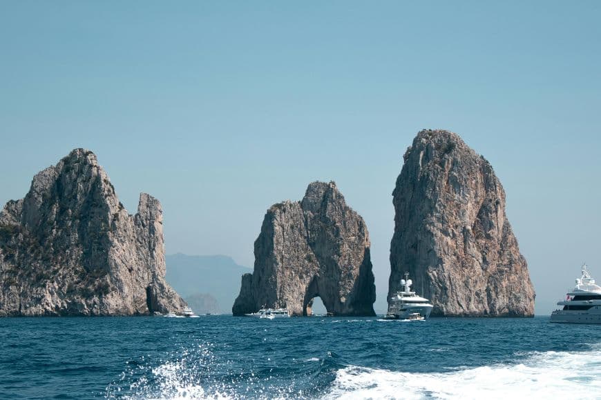 How to Visit Capri in One Day, Faraglioni Rocks Close View From The Sea