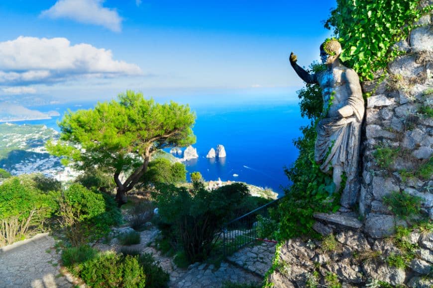 How to Visit Capri in One Day, Gardens Of Augustus View Over Faraglioni And Capri Coastline