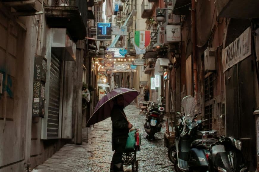 Is Naples Worth Visiting, Narrow Alley Street in Naples