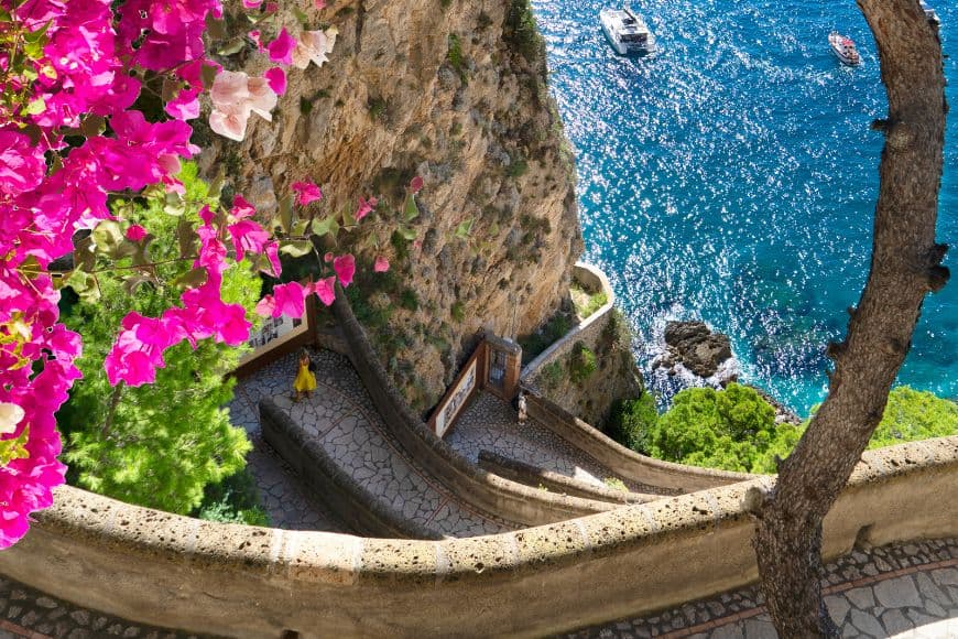 How to Visit Capri in One Day, Via Krupp Scenic Path Capri Cliffs View