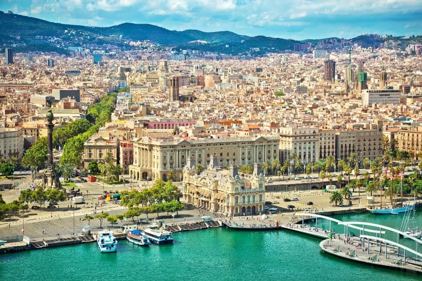 Italy to Spain by Car, Barcelona, Spain