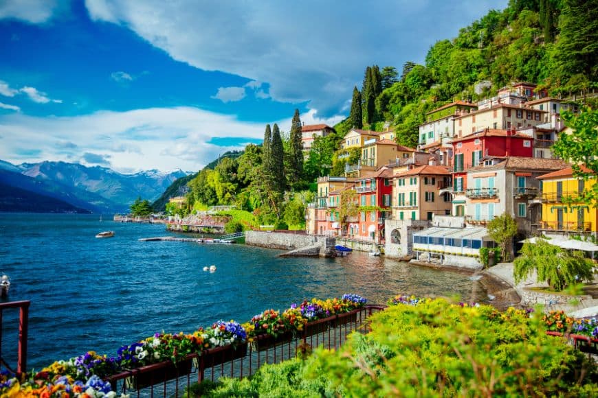 Is Lake Como Worth Visiting, Colorful buildings and waterfront in Varenna, Italy