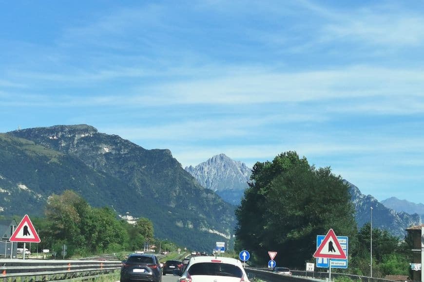 Italy to Spain by Car, Italian Highway