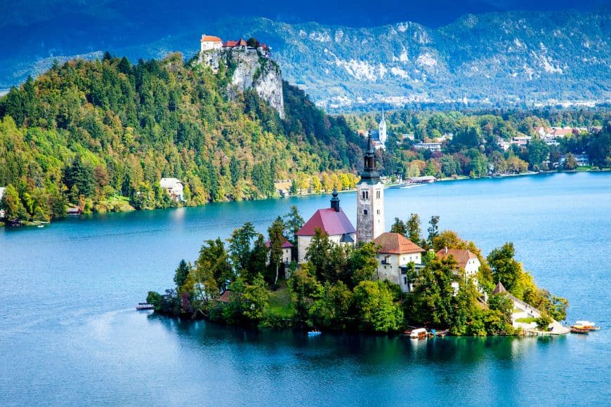 Italy to Slovenia By Car, Lake Bled, Slovenia