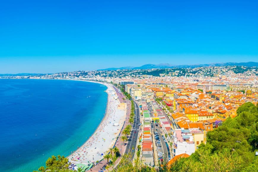 Italy to Spain by Car, Nice, France
