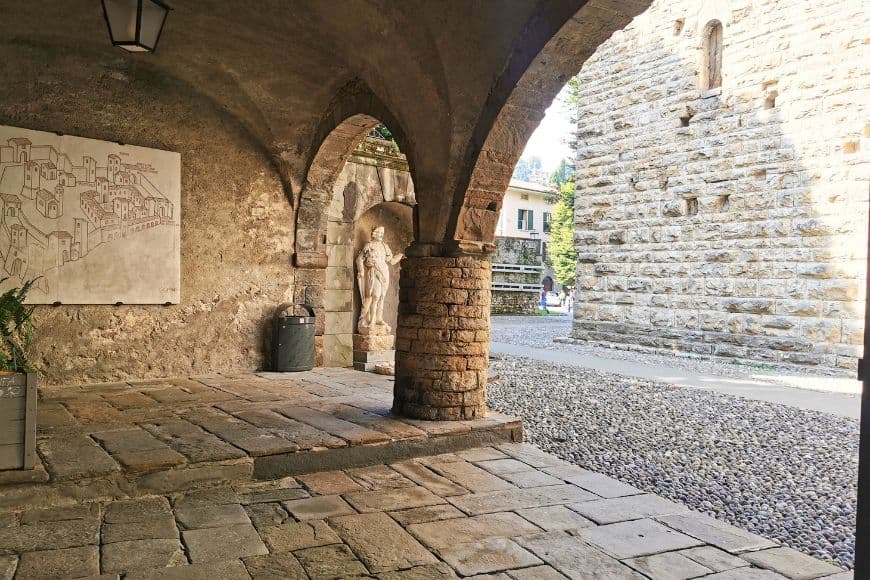 Things To Do In Bergamo, Cobblestone Street In Bergamo Città Alta