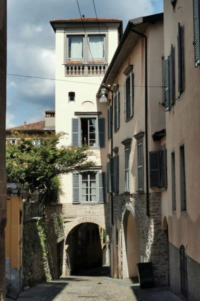 Bergamo Travel Guide, Cobblestone Street In Bergamo Città Alta