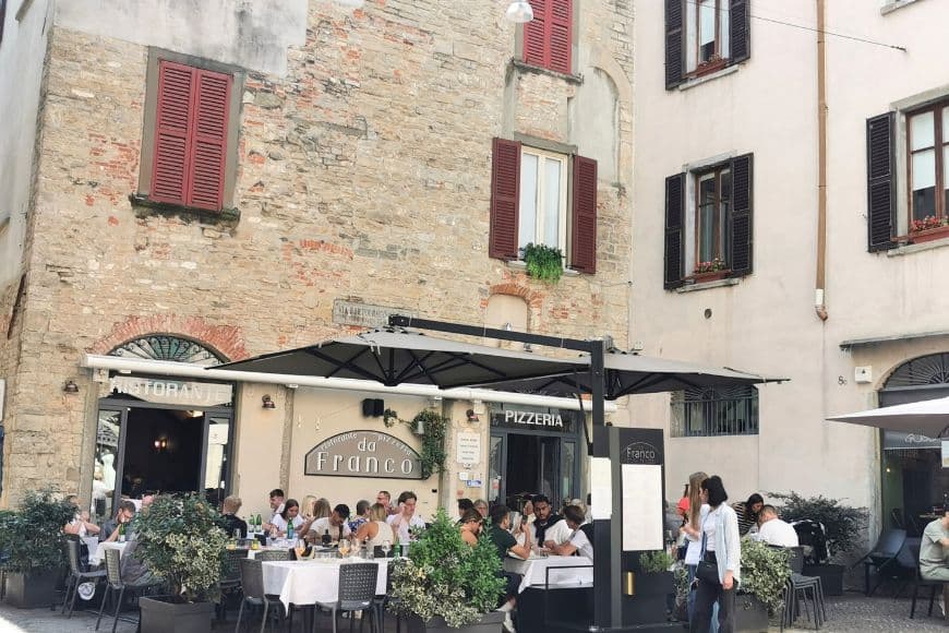 Bergamo Travel Guide, Da Franco Pizzeria And Restaurant In Bergamo Italy