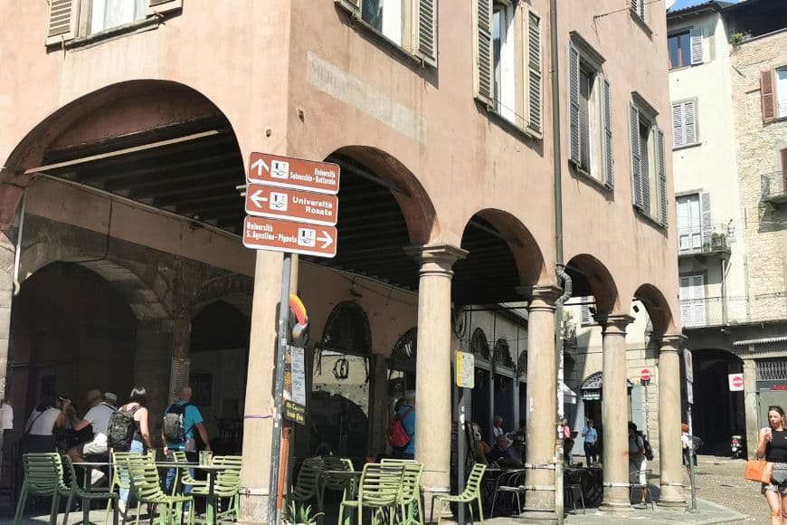 Where to Stay in Bergamo, Historic Center of Citta Alta in Bergamo, Italy