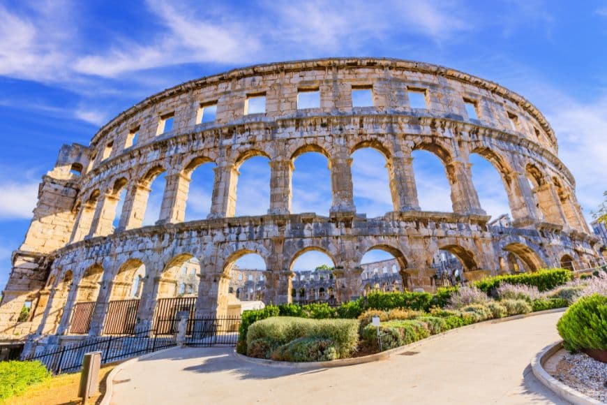 Italy to Croatia by Car, Pula, Croatia