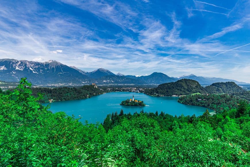 Slovenia Travel Tips, Beautiful View over Lake Bled from Ojstrica viewpoint