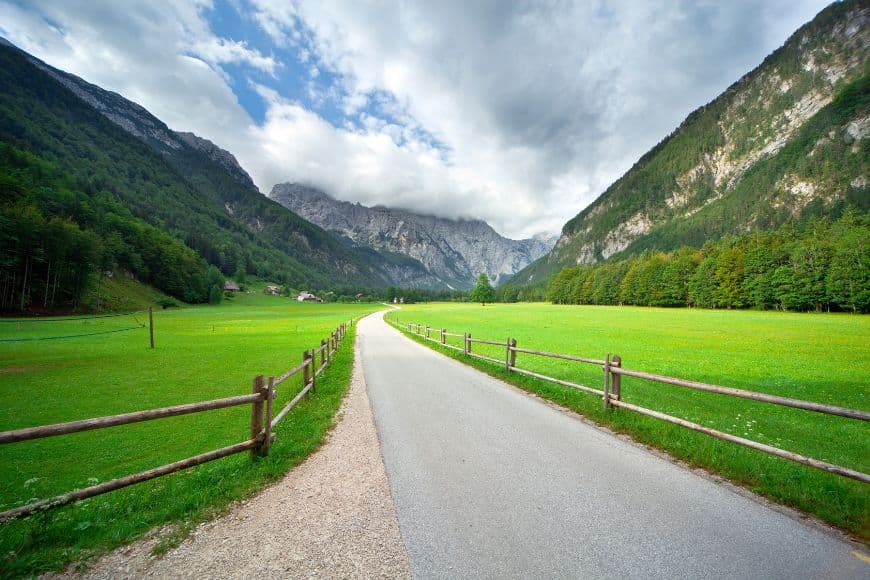 Slovenia Travel Guide, Driving through scenic mountain roads in the Slovenian Alps