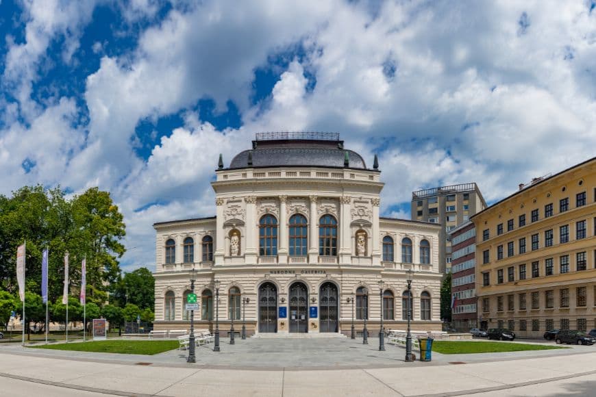 Things to Do in Ljubljana, Exterior of the National Gallery of Slovenia in Ljubljana