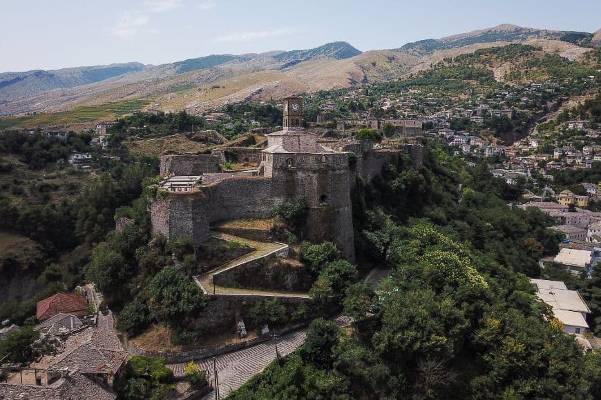 Albania Travel Guide, Gjirokastër Castle overlooking the historic town