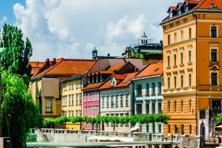 Things to Do in Ljubljana, Historic streets and colorful buildings in Ljubljana Old Town