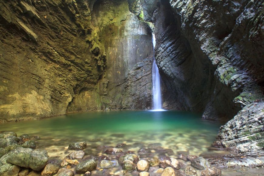 Slovenia Itinerary, Kozjak Waterfall in Kobarid, Slovenia