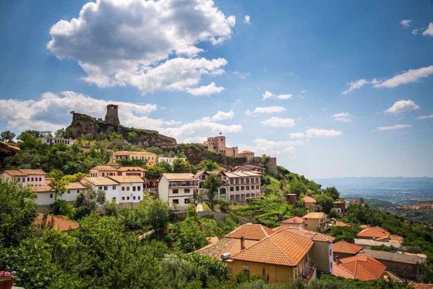 Things to Do in Tirana, Krujë Castle overlooking the Albanian countryside