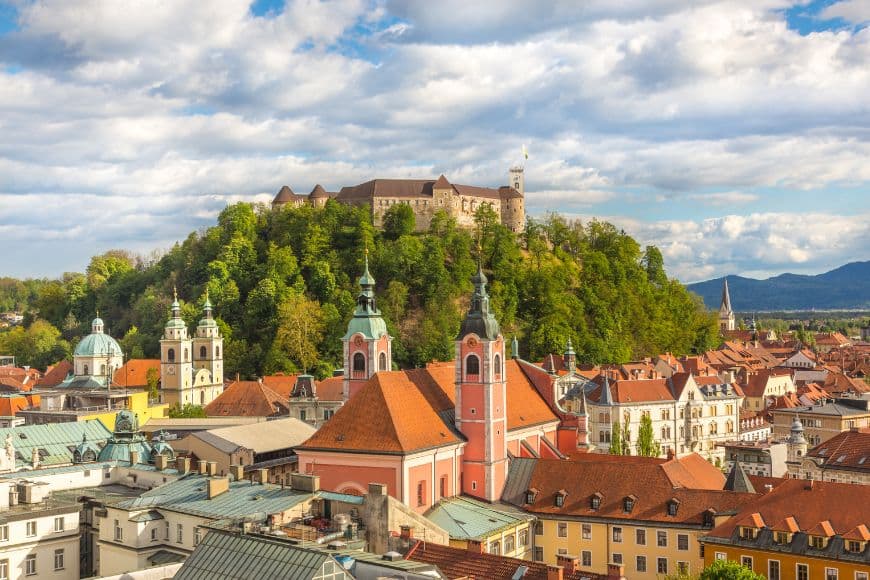 Slovenia Itinerary, Ljubljana Castle overlooking the Slovenian capital