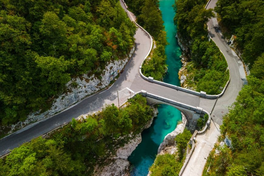 Slovenia Itinerary, Napoleon Bridge Over Soca River, Slovenia