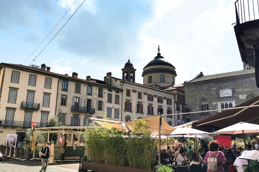 Is Bergamo Worth Visiting, Piazza Vecchia In Bergamo's Historic Center