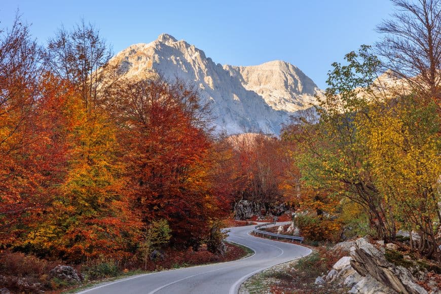 Albania Travel Guide, Scenic mountain road through the Albanian Alps