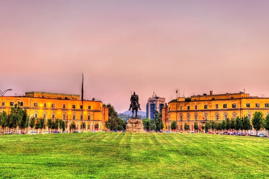 Things to Do in Tirana, Skanderbeg Square in the heart of Tirana, Albania