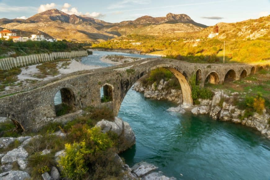Albania Travel Guide, The Old Ottoman Mesi Bridge in Shkoder