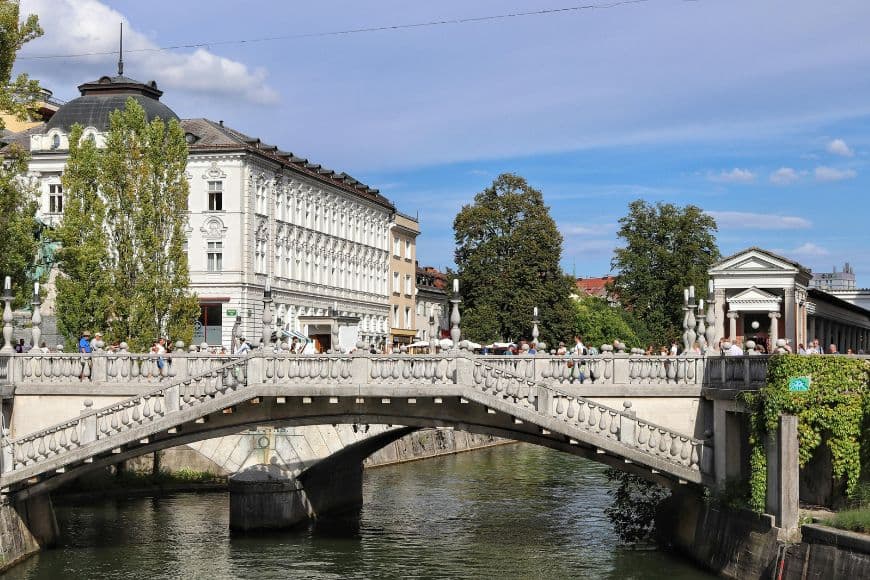 Ljubljana Travel Guide, The iconic Triple Bridge crossing the Ljubljanica River in Ljubljana