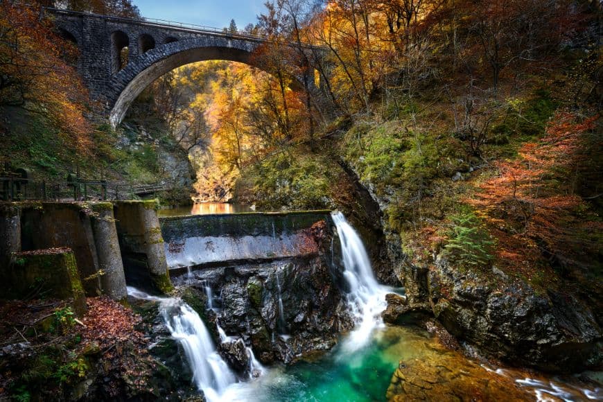 Slovenia Travel Tips, Vintgar Waterfall and canyon in Slovenia