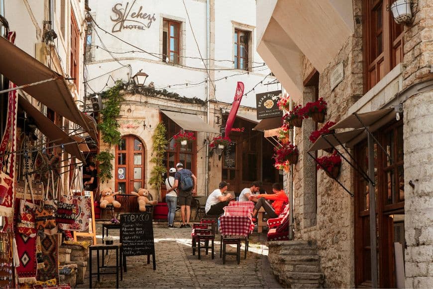 Albania Travel Tips, Charming Street in UNESCO-listed Gjirokastër in Albania