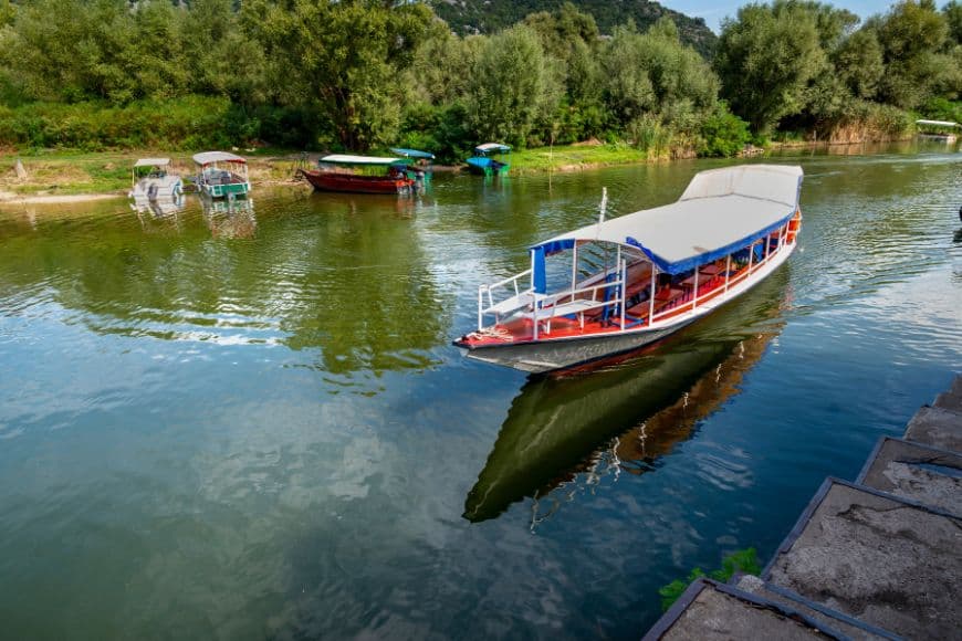 Montenegro Itinerary, Boat exploring the peaceful waters of Lake Skadar