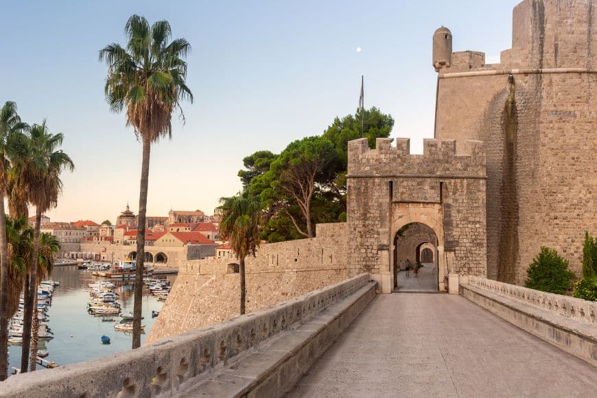 10 Day Croatia Itinerary, Dubrovnik Old Town and city walls overlooking the Adriatic Sea