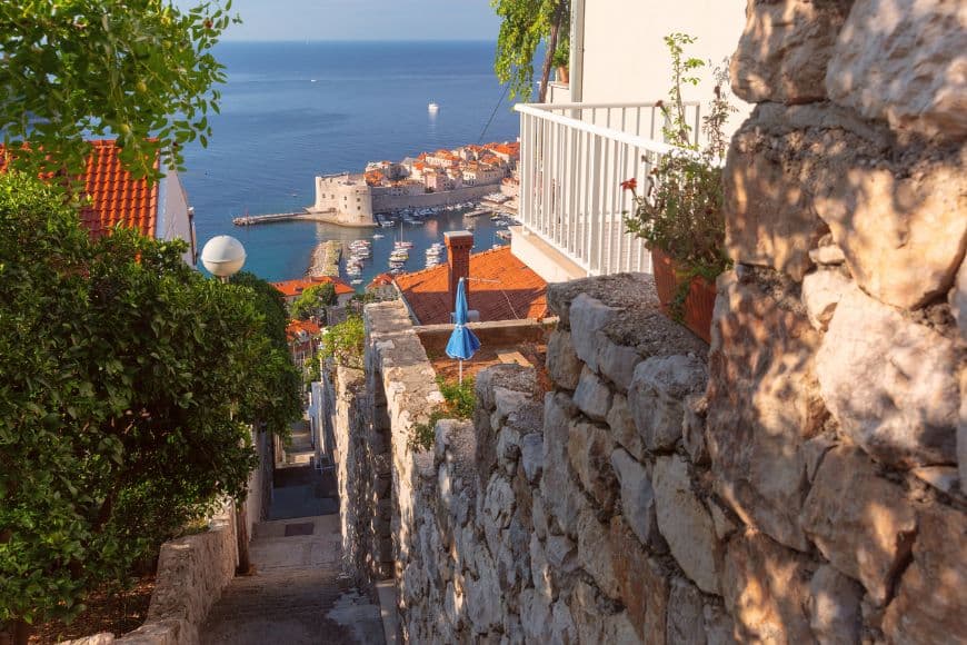 Croatia Travel Guide, Dubrovnik Old Town and city walls overlooking the Adriatic Sea