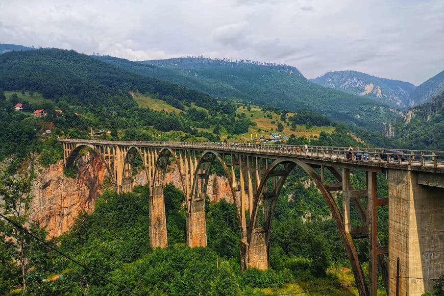 Montenegro Itinerary, Đurđevića Tara Bridge crossing the Tara River Canyon