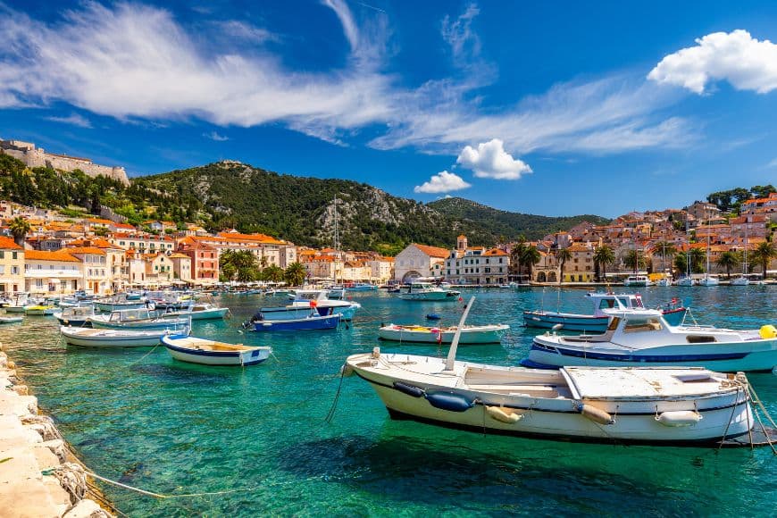 Croatia Travel Guide, Hvar Town harbor in Croatia
