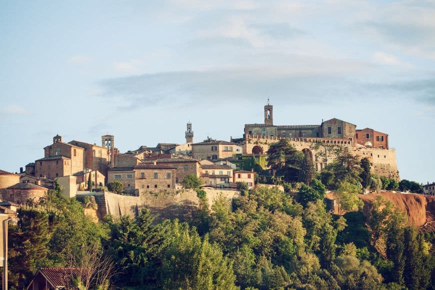 Small Towns in Italy to Visit, Montepulciano hill town surrounded by the Tuscan countryside