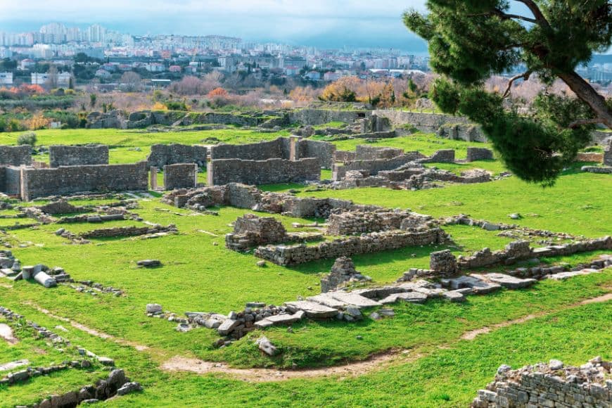 Ancient Roman archaeological ruins of Salona near Split, Croatia, Day Trips From Split